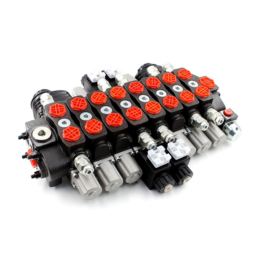 SD8 Manual 8 Spool Sectional Directional Valve cover photo